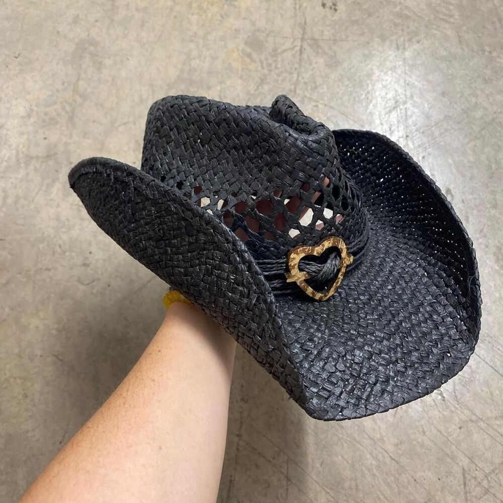 Black Stray Western Hat- Cowboy Hat